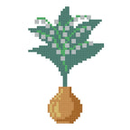 DIY Needlepoint Lily Of The Valley Bouquet | Digital Chart for Painting Your Own Canvas | Easy Needlepoint PDF | Instant Download | 18 Mesh
