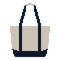 DIY Needlepoint Beach Tote (Plain) | Digital Chart for Painting Your Own Canvas | Easy Needlepoint PDF| Instant Download | 18 Mesh