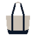 DIY Needlepoint Beach Tote (Plain) | Digital Chart for Painting Your Own Canvas | Easy Needlepoint PDF| Instant Download | 18 Mesh