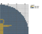 DIY Needlepoint Anchor Ornament Pattern | Digital Chart for Painting Your Own Canvas | Easy Needlepoint PDF | Instant Download | 18 Mesh