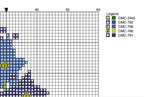 DIY Needlepoint Larkspur Flower Pattern | Digital Chart for Painting Your Own Canvas | Easy Needlepoint PDF | Instant Download | 18 Mesh