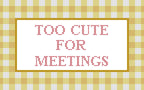 DIY Needlepoint Too Cute For Meetings | Digital Chart for Painting Your Own Canvas | Easy Needlepoint PDF | Instant Download | 18 Mesh
