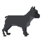DIY Needlepoint French Bulldog (Black) | Digital Chart for Painting Your Own Canvas| Easy Needlepoint PDF | Instant Download | 18 Mesh