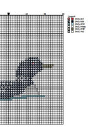 DIY Needlepoint Loon Pattern | Digital Chart for Painting Your Own Canvas | Easy Needlepoint PDF | Instant Download | 18 Mesh
