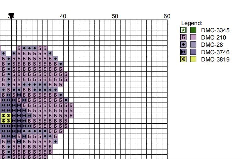 DIY Needlepoint Violet Flower Pattern | Digital Chart for Painting Your Own Canvas | Easy Needlepoint PDF | Instant Download | 18 Mesh