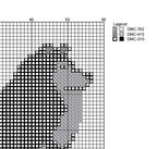 DIY Needlepoint Collie Dog Pattern |Digital Chart for Painting Your Own Canvas| Easy Needlepoint PDF | Instant Download | 18 Mesh