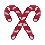 DIY Needlepoint Candy Canes Pattern | Digital Chart for Painting Your Own Canvas | Easy Needlepoint PDF | Instant Download | 18 Mesh