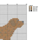 DIY Needlepoint Doodle Dog (Golden) Pattern | Digital Chart for Painting Your Own Canvas| Easy Needlepoint PDF | Instant Download | 18 Mesh