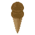 DIY Needlepoint Chocolate Ice Cream Pattern | Digital Chart for Painting Your Own Canvas | Easy Needlepoint PDF | Instant Download | 18 Mesh