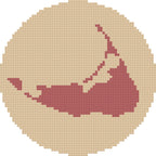 DIY Needlepoint Nantucket Island Ornament 2 | Digital Chart for Painting Your Own Canvas | Easy Needlepoint PDF | Instant Download | 18 Mesh