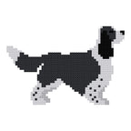 DIY Needlepoint Springer Spaniel (B&W) Pattern | Digital Chart for Painting Your Own Canvas| Easy Needlepoint PDF| Instant Download| 18 Mesh