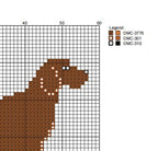 DIY Needlepoint Vizsla Dog Pattern | Digital Chart for Painting Your Own Canvas| Easy Needlepoint PDF | Instant Download | 18 Mesh