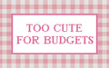 DIY Needlepoint Too Cute For Budgets | Digital Chart for Painting Your Own Canvas | Easy Needlepoint PDF | Instant Download | 18 Mesh