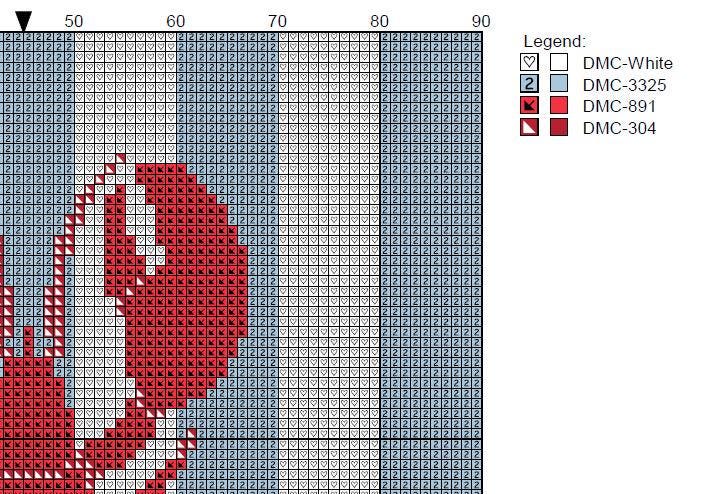 DIY Needlepoint Lobster on Stripes Pattern | Digital Chart for Painting Your Own Canvas | Easy Needlepoint PDF | Instant Download | 18 Mesh