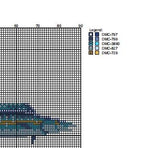 DIY Needlepoint Wahoo Fish Pattern | Digital Chart for Painting Your Own Canvas| Easy Needlepoint PDF | Instant Download | 18 Mesh