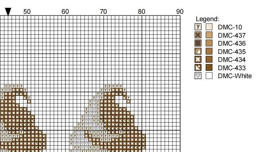 DIY Needlepoint 3 Cones Vanilla Chocolate | Digital Chart for Painting Your Own Canvas | Easy Needlepoint PDF | Instant Download | 18 Mesh