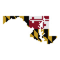 DIY Needlepoint Maryland Outline Pattern | Digital Chart for Painting Your Own Canvas | Easy Needlepoint PDF | Instant Download | 18 Mesh