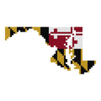 DIY Needlepoint Maryland Outline Pattern | Digital Chart for Painting Your Own Canvas | Easy Needlepoint PDF | Instant Download | 18 Mesh