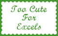 DIY Needlepoint Too Cute For Excel Pattern | Digital Chart for Painting Your Own Canvas | Easy Needlepoint PDF | Instant Download | 18 Mesh