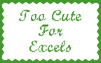 DIY Needlepoint Too Cute For Excel Pattern | Digital Chart for Painting Your Own Canvas | Easy Needlepoint PDF | Instant Download | 18 Mesh