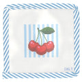 Cherries on Stripes Needlepoint Canvas