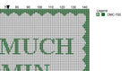 DIY Needlepoint Too Much Admin Pattern | Digital Chart for Painting Your Own Canvas | Easy Needlepoint PDF | Instant Download | 18 Mesh