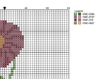DIY Needlepoint Aster Flower Pattern | Digital Chart for Painting Your Own Canvas | Easy Needlepoint PDF | Instant Download | 18 Mesh