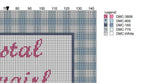 DIY Needlepoint Costal Cowgirl Pattern | Digital Chart for Painting Your Own Canvas | Easy Needlepoint PDF | Instant Download | 18 Mesh