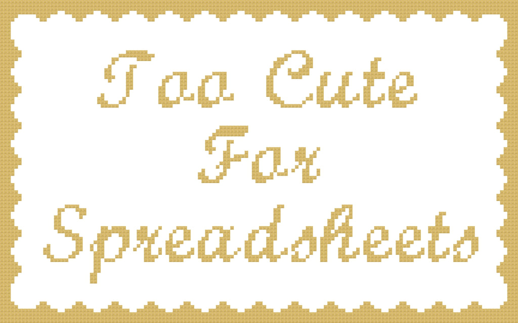 DIY Needlepoint Too Cute For Spreadsheets | Digital Chart for Painting Your Own Canvas | Easy Needlepoint PDF | Instant Download | 18 Mesh