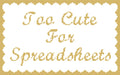 DIY Needlepoint Too Cute For Spreadsheets | Digital Chart for Painting Your Own Canvas | Easy Needlepoint PDF | Instant Download | 18 Mesh