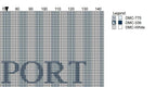DIY Needlepoint Newport Pattern | Digital Chart for Painting Your Own Canvas | Easy Needlepoint PDF | Instant Download | 18 Mesh