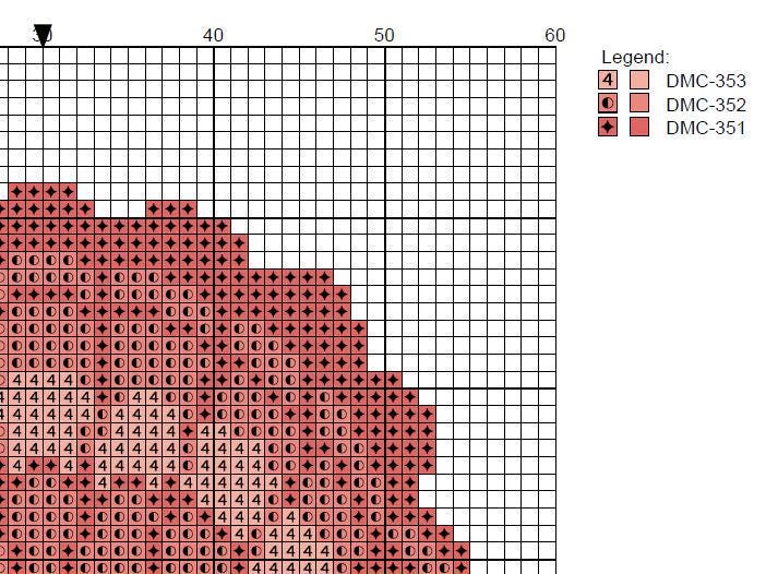 DIY Needlepoint Scallop Shell Pattern | Digital Chart for Painting Your Own Canvas | Easy Needlepoint PDF | Instant Download | 18 Mesh