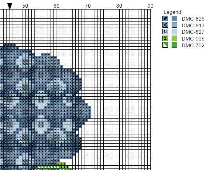 DIY Needlepoint Hydrangea Flower Pattern | Digital Chart for Painting Your Own Canvas | Easy Needlepoint PDF | Instant Download | 18 Mesh