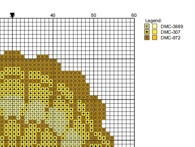 DIY Needlepoint Lemon Scallop Shell Pattern | Digital Chart for Painting Your Own Canvas | Easy Needlepoint PDF | Instant Download | 18 Mesh