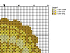 DIY Needlepoint Lemon Scallop Shell Pattern | Digital Chart for Painting Your Own Canvas | Easy Needlepoint PDF | Instant Download | 18 Mesh