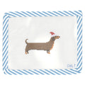 Dachshund in Santa Hat Needlepoint Canvas