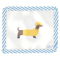 Dachshund in Yellow Slicker Needlepoint Canvas