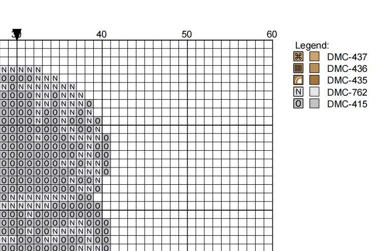DIY Needlepoint Vanilla Ice Cream Pattern | Digital Chart for Painting Your Own Canvas | Easy Needlepoint PDF | Instant Download | 18 Mesh