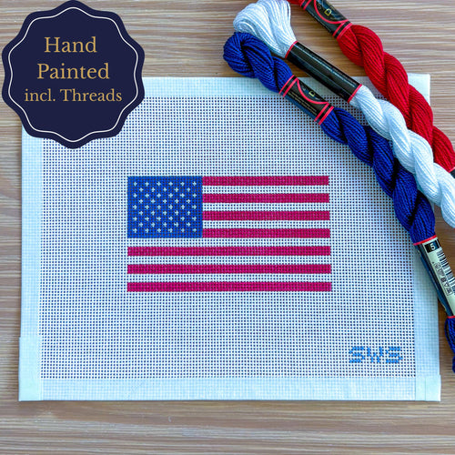 American Flag Needlepoint Canvas