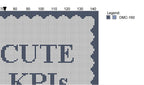 DIY Needlepoint Too Cute For KPIs | Digital Chart for Painting Your Own Canvas | Easy Needlepoint PDF | Instant Download | 18 Mesh