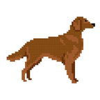 DIY Needlepoint Irish Setter Dog Pattern | Digital Chart for Painting Your Own Canvas| Easy Needlepoint PDF | Instant Download | 18 Mesh