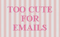 DIY Needlepoint Too Cute For Emails | Digital Chart for Painting Your Own Canvas | Easy Needlepoint PDF | Instant Download | 18 Mesh