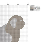 DIY Needlepoint Old English Sheepdog Pattern | Digital Chart for Painting Your Own Canvas| Easy Needlepoint PDF | Instant Download | 18 Mesh