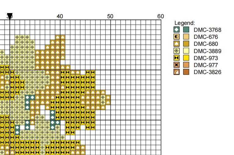 DIY Needlepoint Daffodil Bouquet Pattern | Digital Chart for Painting Your Own Canvas | Easy Needlepoint PDF | Instant Download | 18 Mesh
