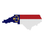 DIY Needlepoint North Carolina Outline | Digital Chart for Painting Your Own Canvas | Easy Needlepoint PDF | Instant Download | 18 Mesh