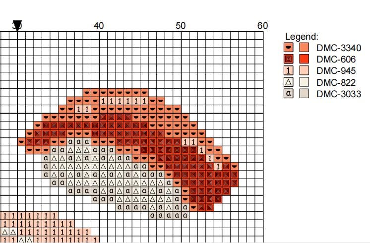 DIY Needlepoint Fish Sushi Roll Pattern | Digital Chart for Painting Your Own Canvas | Easy Needlepoint PDF | Instant Download | 18 Mesh