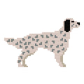 DIY Needlepoint English Setter Dog Pattern | Digital Chart for Painting Your Own Canvas| Easy Needlepoint PDF | Instant Download | 18 Mesh