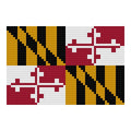 DIY Needlepoint Maryland Flag Pattern | Digital Chart for Painting Your Own Canvas | Easy Needlepoint PDF | Instant Download | 18 Mesh