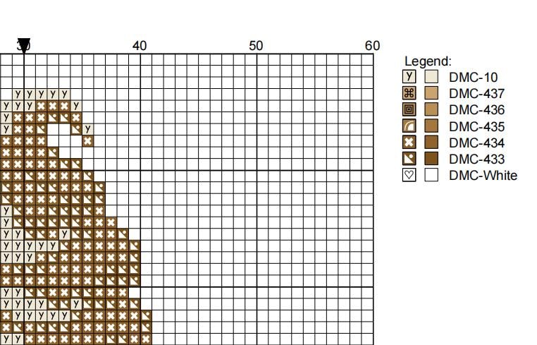 DIY Needlepoint Vanilla Chocolate Ice Cream | Digital Chart for Painting Your Own Canvas | Easy Needlepoint PDF | Instant Download | 18 Mesh