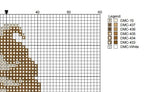 DIY Needlepoint Vanilla Chocolate Ice Cream | Digital Chart for Painting Your Own Canvas | Easy Needlepoint PDF | Instant Download | 18 Mesh